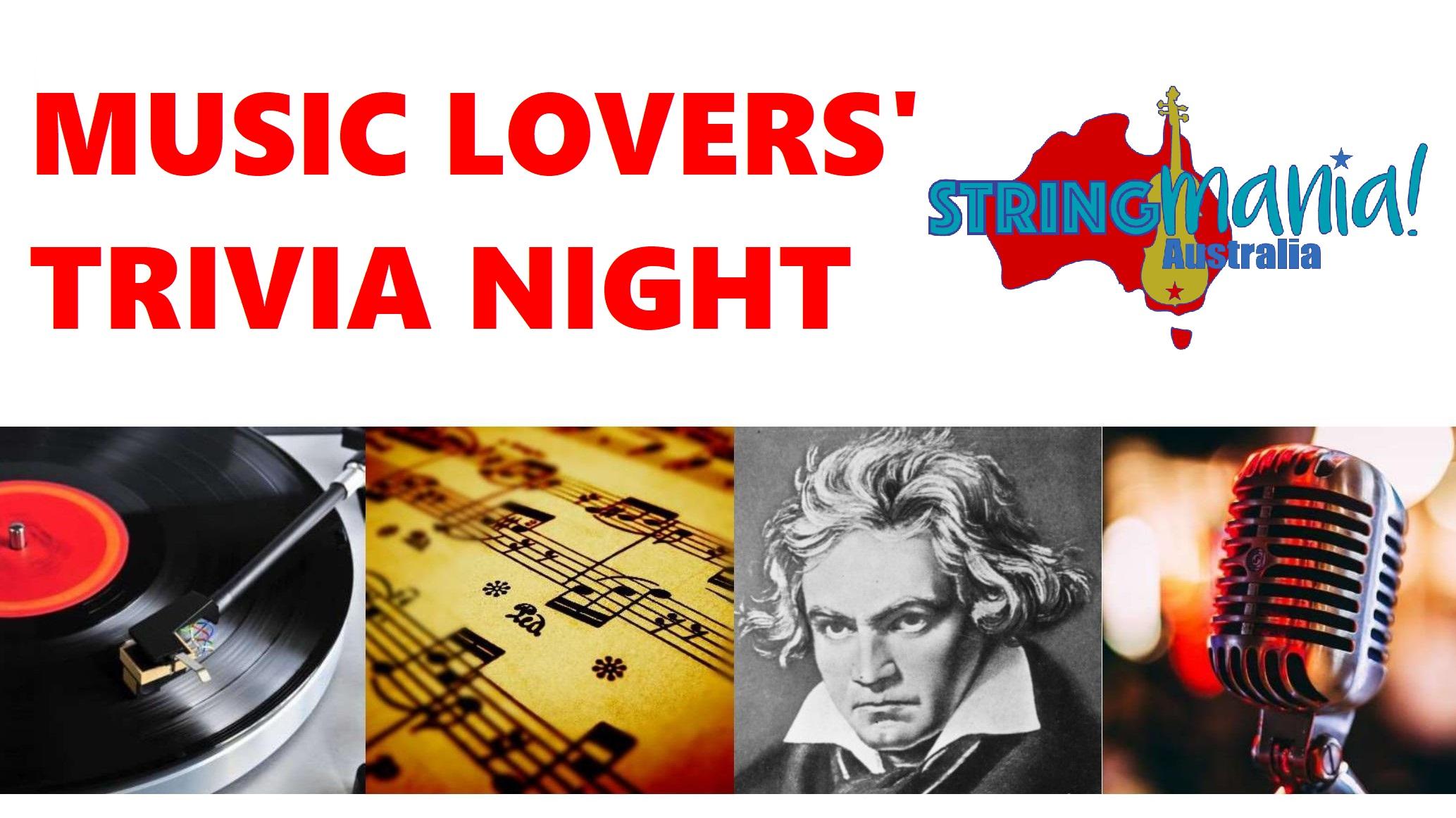 Stringmania Music Lovers' Trivia Night - THIS SUNDAY! 